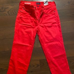 Red Capri Jeans